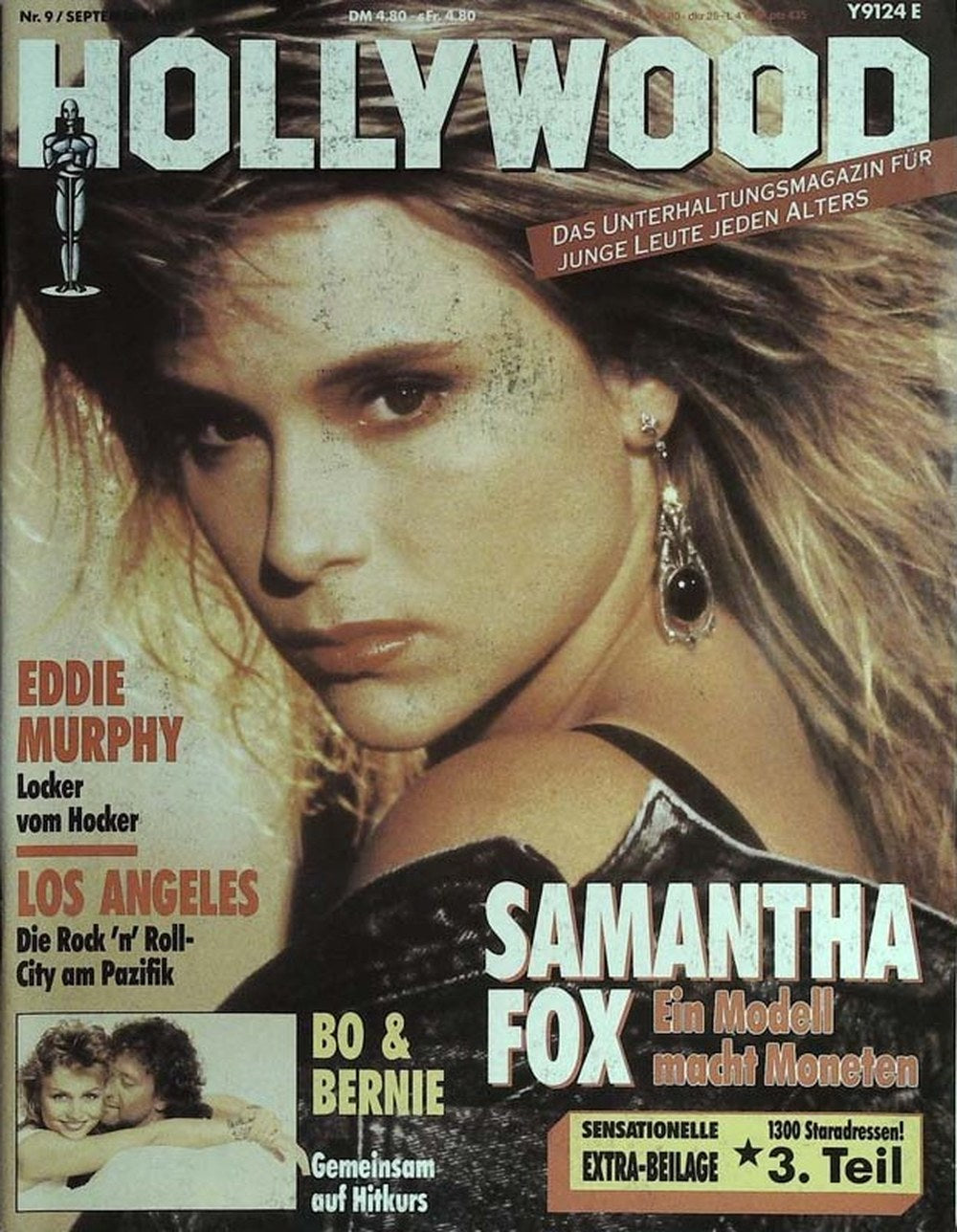 Hollywood Magazin Deutschland 1987-09 Samantha Fox Eddie Murphy Bo Derek Bernie Ecclestone