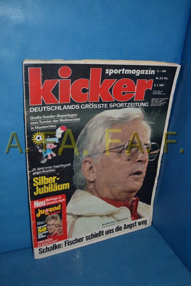 Kicker Magazine Germany 1981-02 Jupp Derwall Fischer Original Print Issue