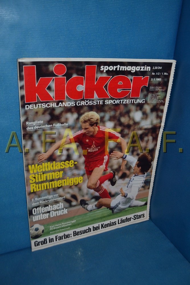 Kicker Magazin Deutschland 1983-01 Karl-Heinz Rummenigge FC Bayern München