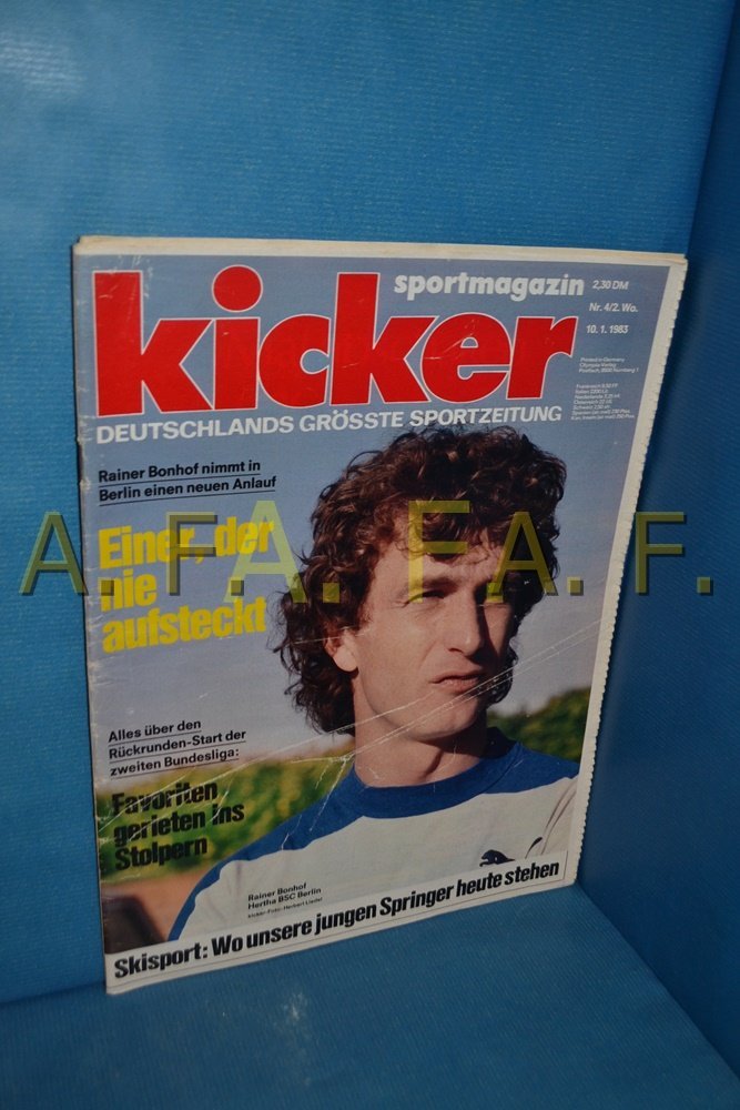 Kicker Magazin Deutschland 1983-04 Rainer Bonhof Hertha BSC Berlin