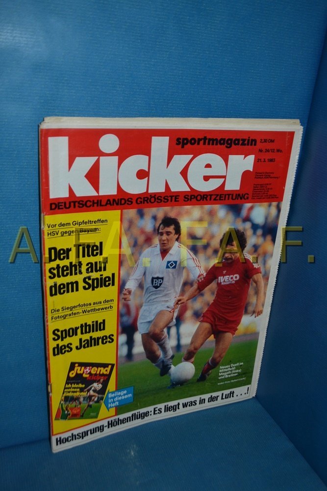 Kicker Magazin Deutschland 1983-24 Felix Magath Paul Breitner