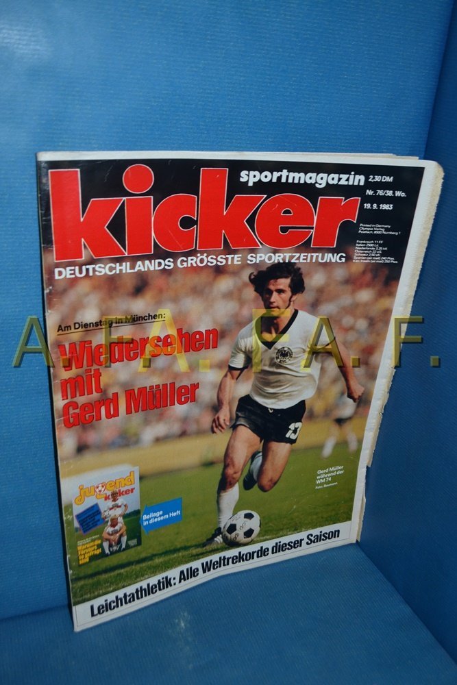 Kicker Revista Alemanha 1983-76 Gerd Müller Edição original