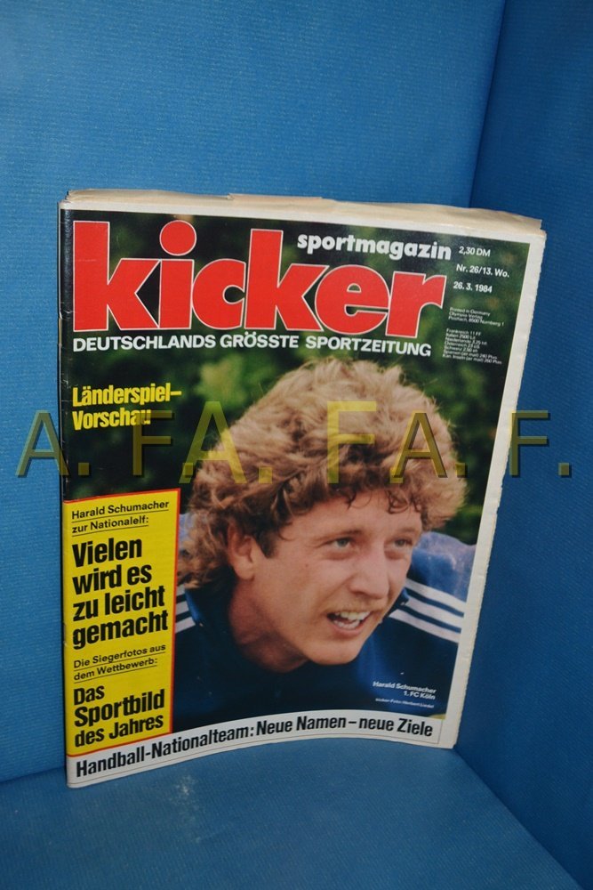 Kicker Magazin Deutschland 1984-26 Harald Schumacher