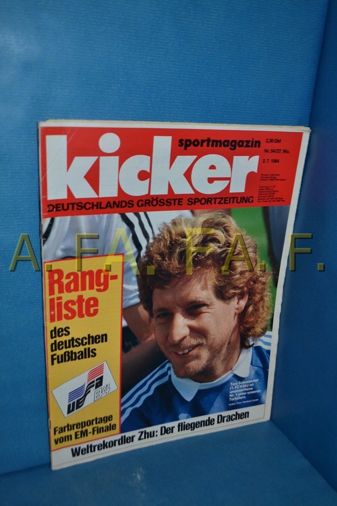 Kicker Magazine Germany 1984-54 Toni Schumacher Original Print Issue