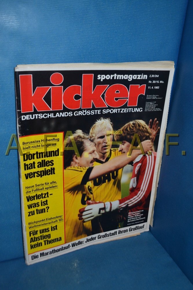 Kicker Magazin Deutschland 1983-30 Huber Rüßmann Immel Borussia Dortmund