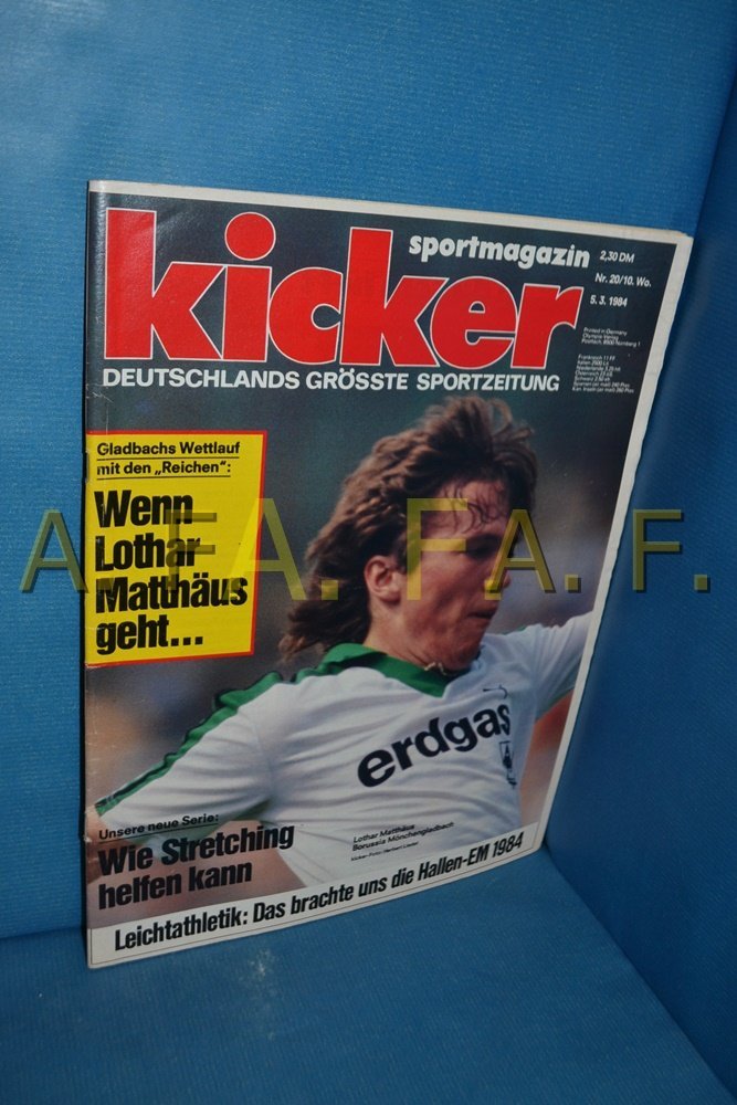Kicker Magazine Germany 1984-20 Lothar Matthäus Borussia Mönchengladbach Original Print Issue