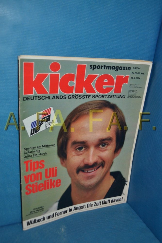 Kicker Magazine Germany 1984-50 Uli Stielike Original Print Issue