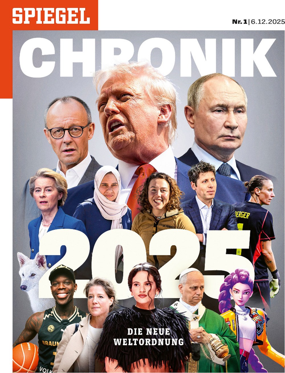 Spiegel Magazin DVD Deutschland 2025-01 Donald Trump Vladimir Putin Friedrich Merz Ursula Von Der Leyen Sam Altman
