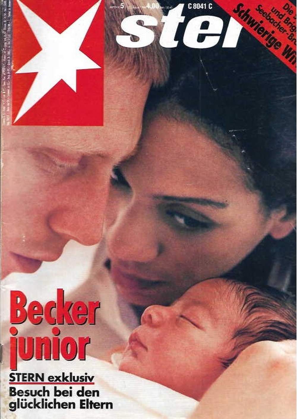 Stern Magazin Deutschland 1994-05 Boris Becker Barbara Becker Noah Becker