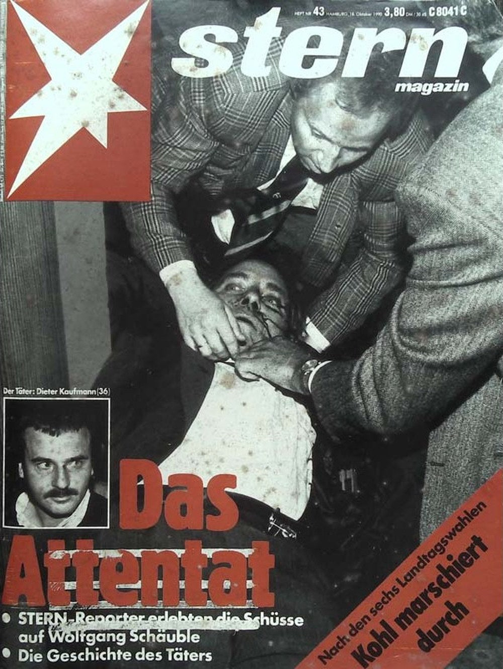 Stern Magazin Deutschland 1990-43 Wolfgang Schäuble Dieter Kaufmann Helmut Kohl