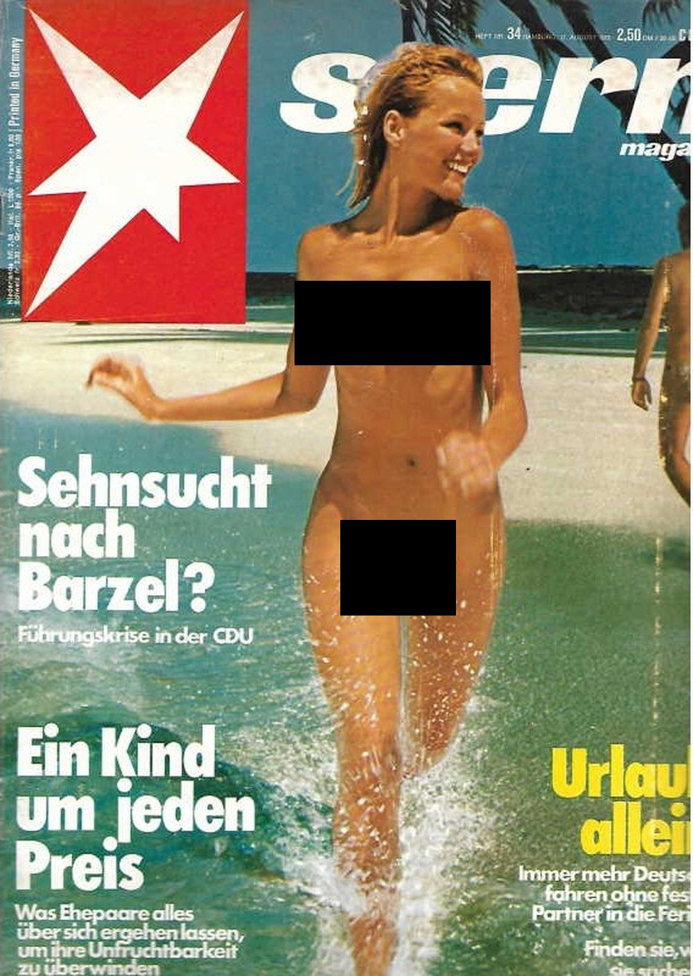 Stern Magazin Deutschland 1978-34 CDU Führungskrise Rainer Barzel