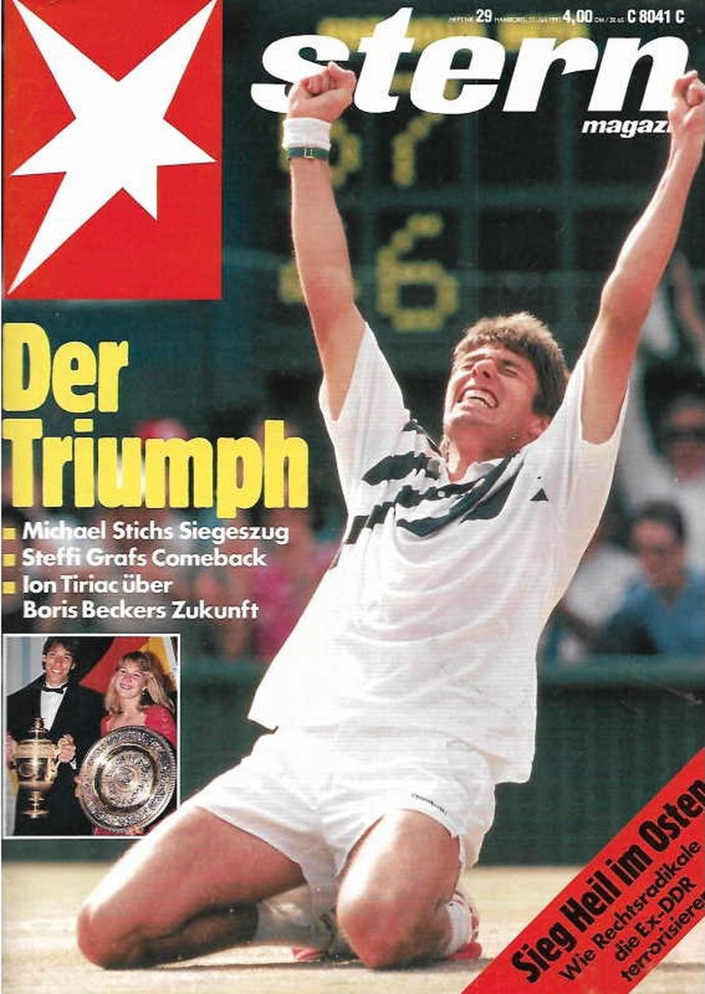 Stern Magazin Deutschland 1991-29 Michael Stich Steffi Graf Ion Tiriac Boris Becker