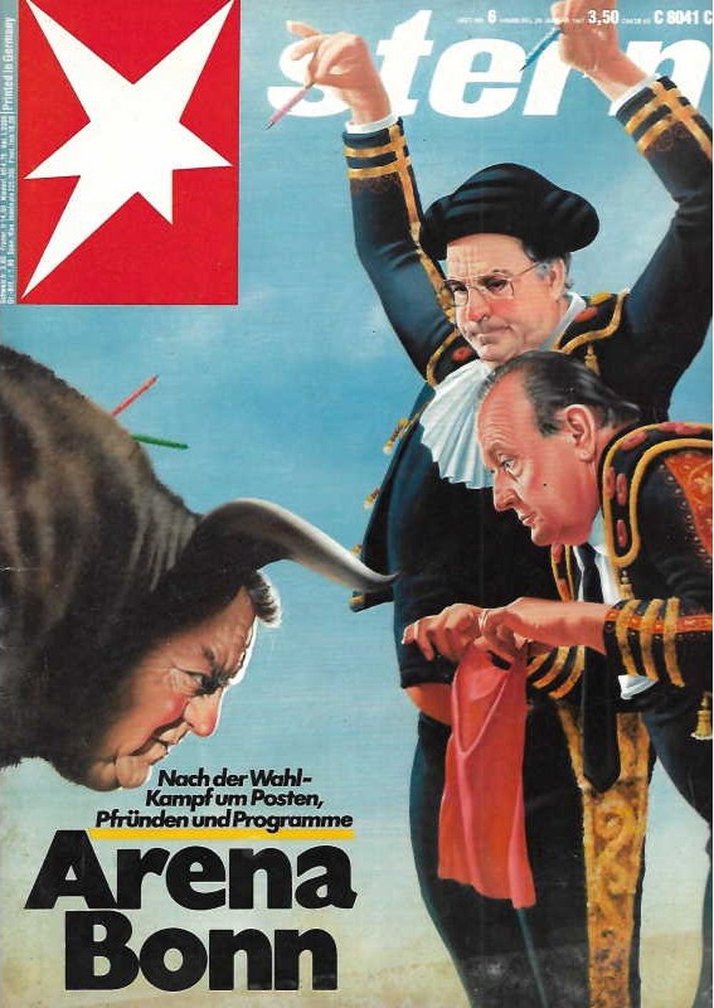 Stern Magazin Deutschland 1987-06 Helmut Kohl Hans-Dietrich Genscher Franz Josef Strauß