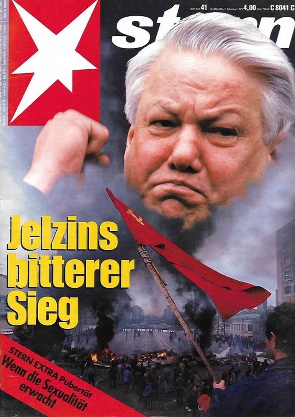 Stern Magazin Deutschland 1993-41 Boris Yeltsin