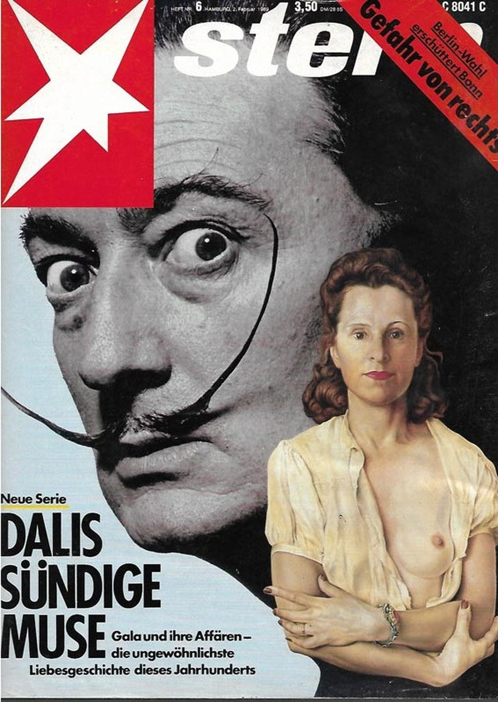 Stern Magazin Deutschland 1989-06 Salvador Dalí Gala Dalí