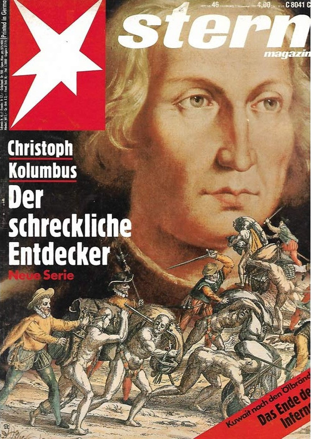 Stern Magazin Deutschland 1991-46 Christopher Columbus