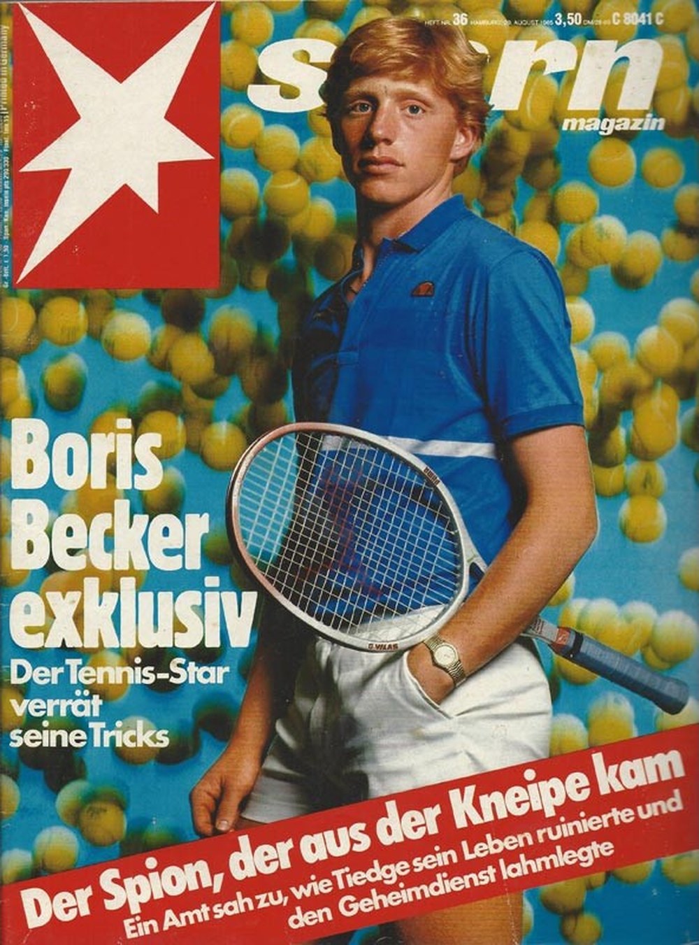 Stern Magazin Deutschland 1985-36 Boris Becker