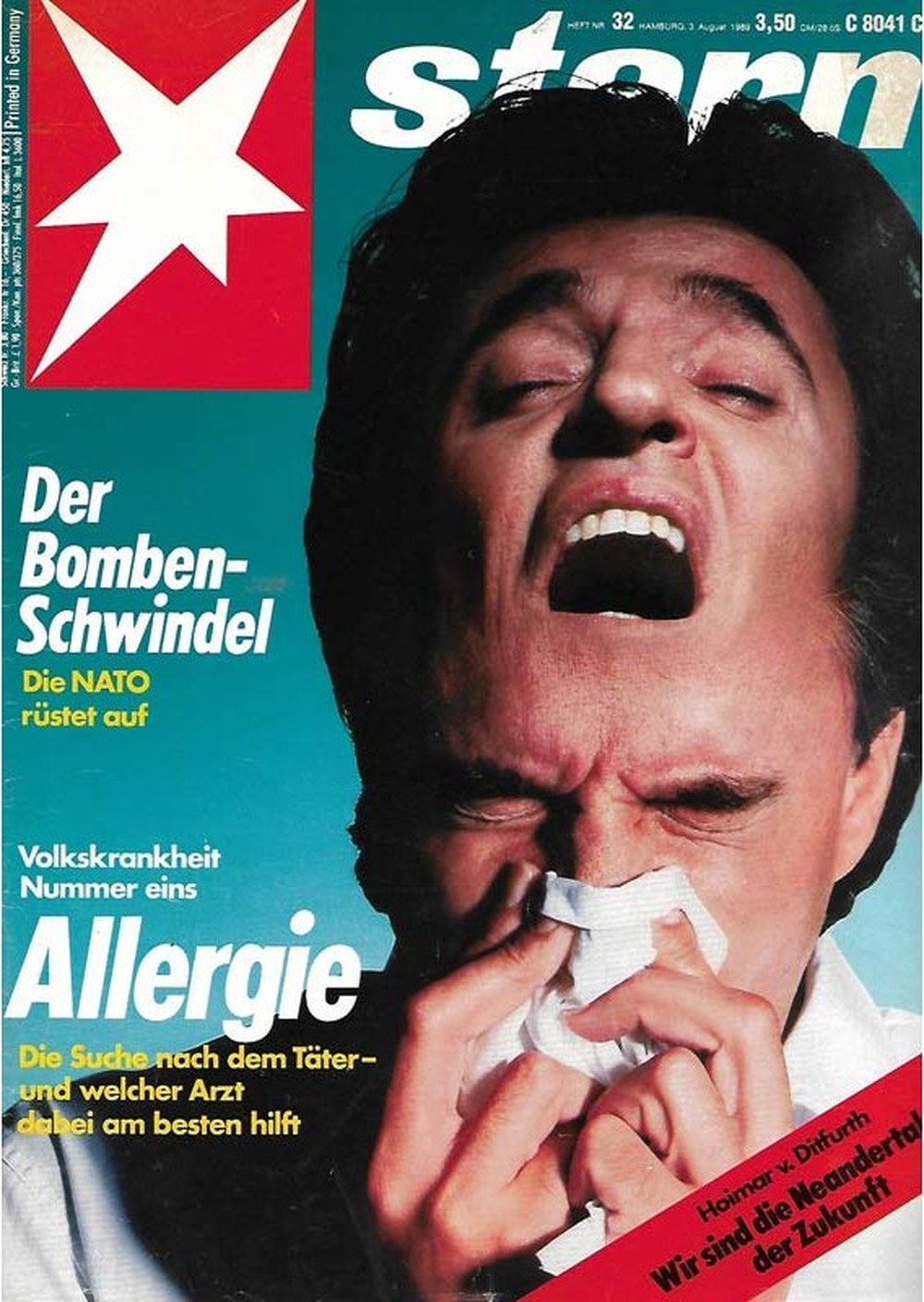 Stern Magazin Deutschland 1989-32 Hoimar Von Ditfurth