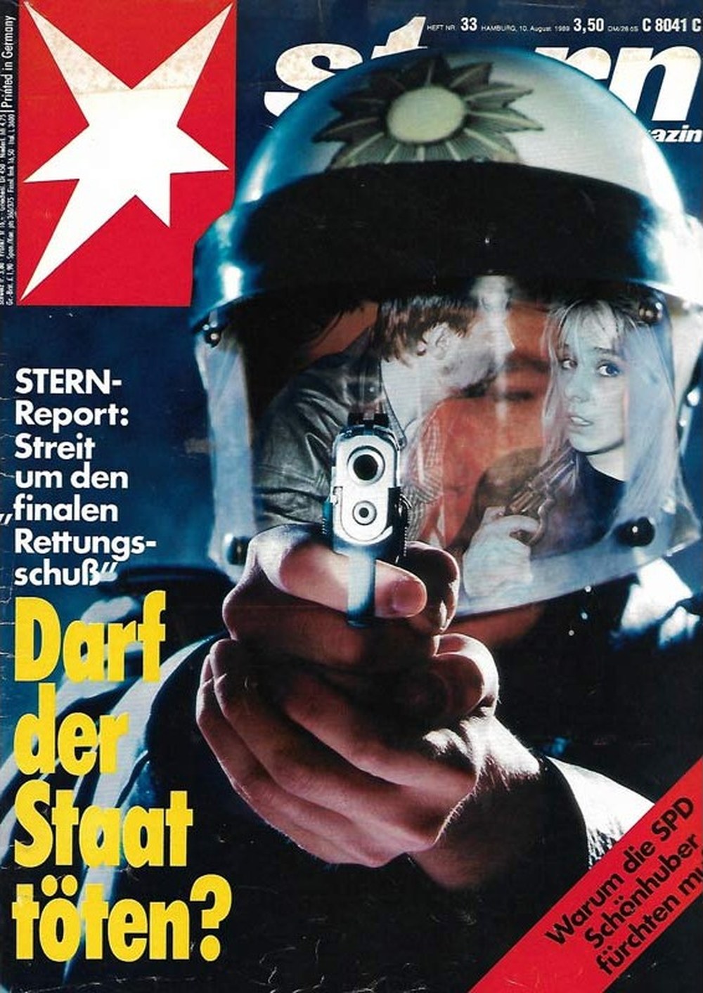Stern Magazin Deutschland 1989-33 Franz Schönhuber SPD