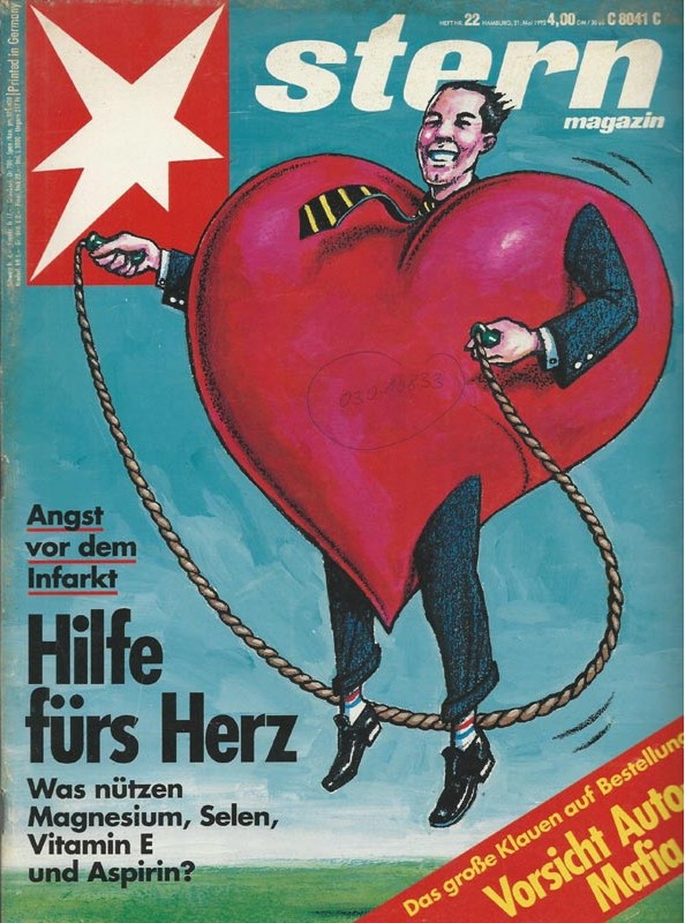 Stern Magazin Deutschland 1992-22 Herzinfarkt Herzgesundheit Magnesium