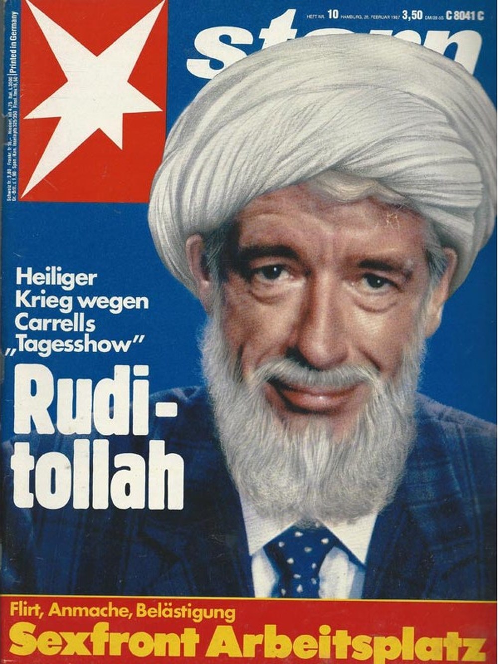 Stern Magazin Deutschland 1987-10 Rudi Carrell