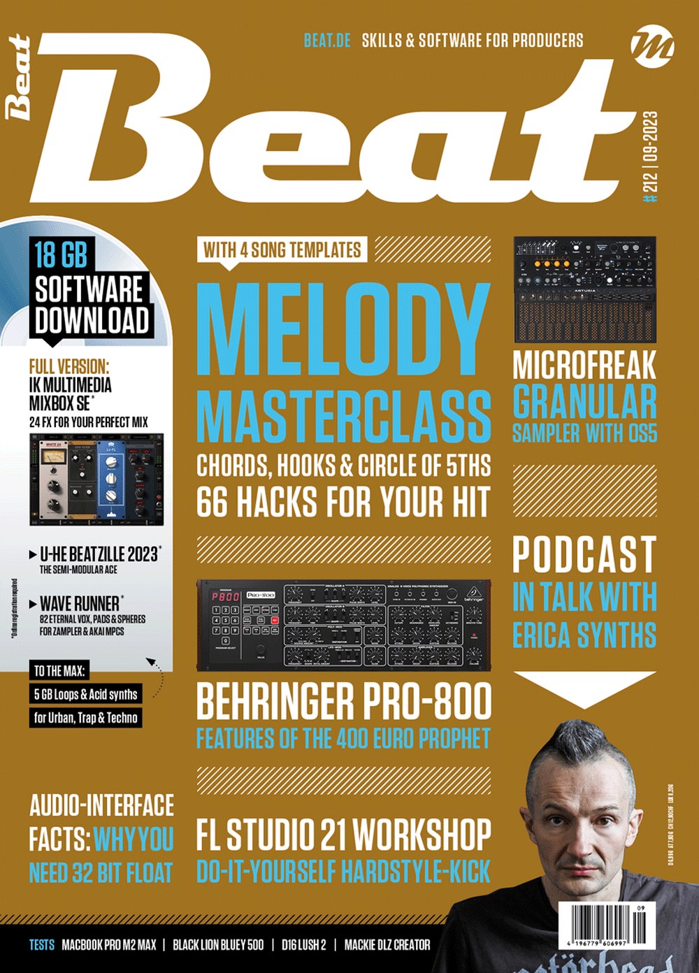 Beat English Magazin Deutschland 2023-09 Erica Synths IK Multimedia Behringer Arturia U-he