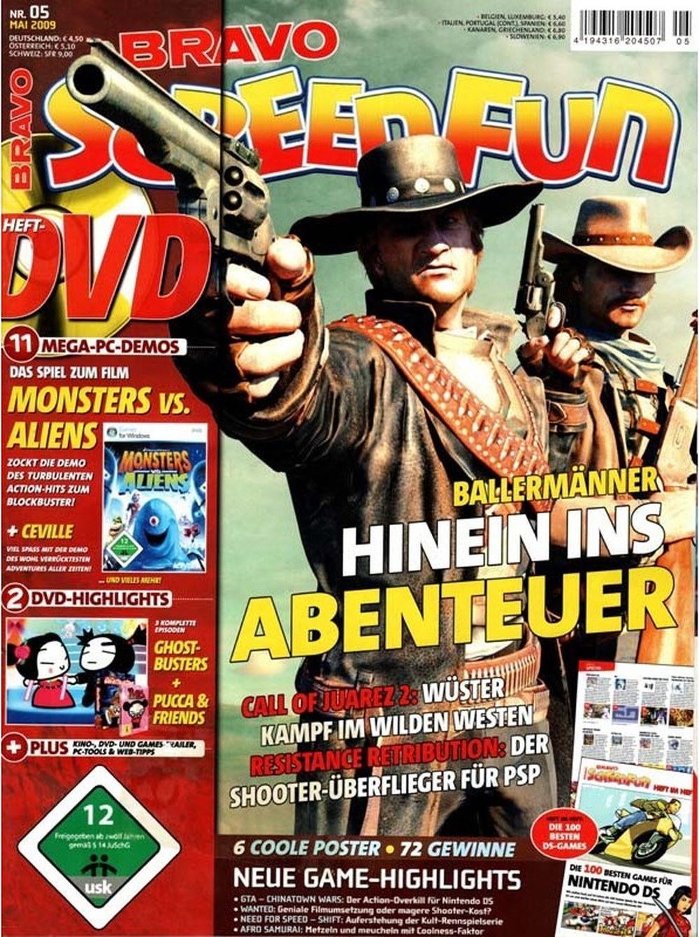 Bravo Screenfun Magazin Deutschland 2009-05 Ray McCall Ghostbusters Pucca & Friends