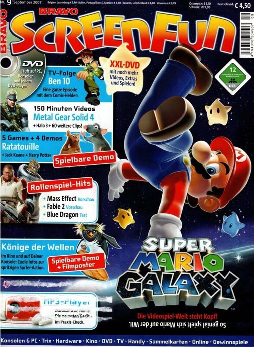 Bravo Screenfun Magazin Deutschland 2007-09 Mario