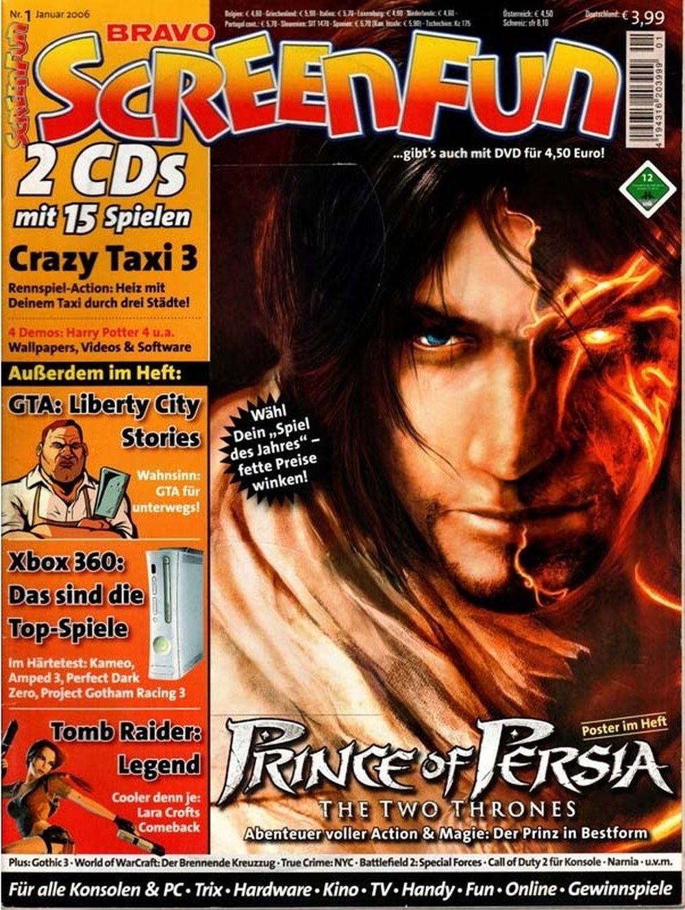 Bravo Screenfun Magazin Deutschland 2006-01 Prince Of Persia