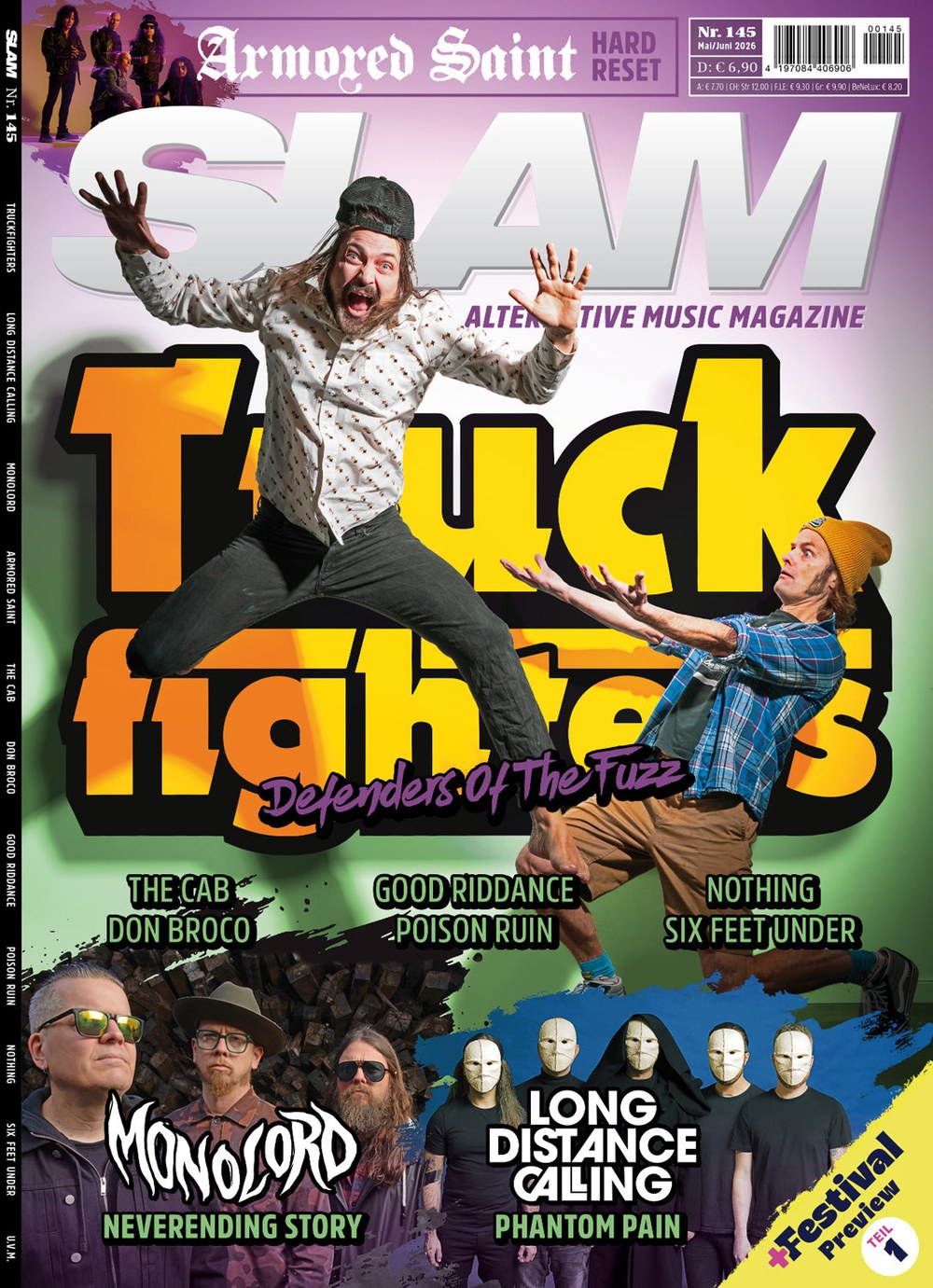 Slam Alternative Music Magazin Österreich 2026-145 Truckfighters Monolord Long Distance Calling Armored Saint The Cab