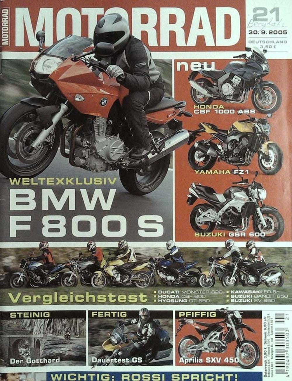 Motorrad Magazin Deutschland 2005-21 Valentino Rossi