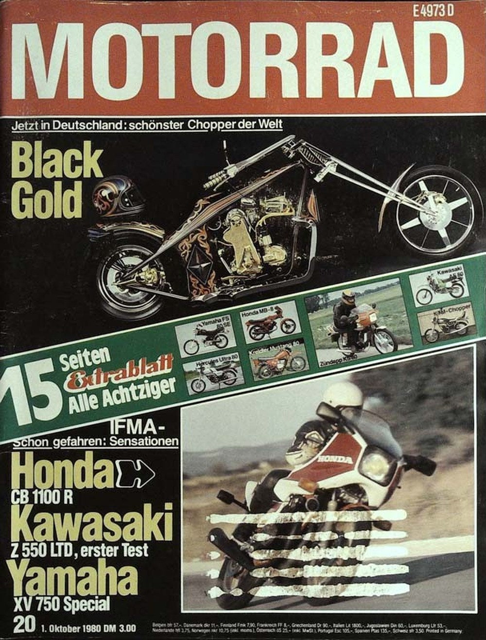 Motorrad Magazin Deutschland 1980-20 Honda Kawasaki Yamaha