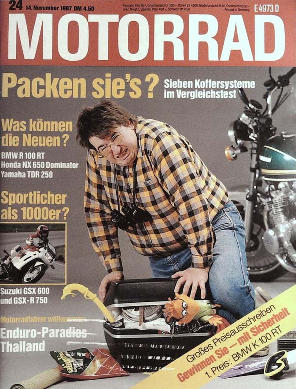 Motorrad Magazin Deutschland 1987-24 Motorrad Koffersysteme Vergleichstest