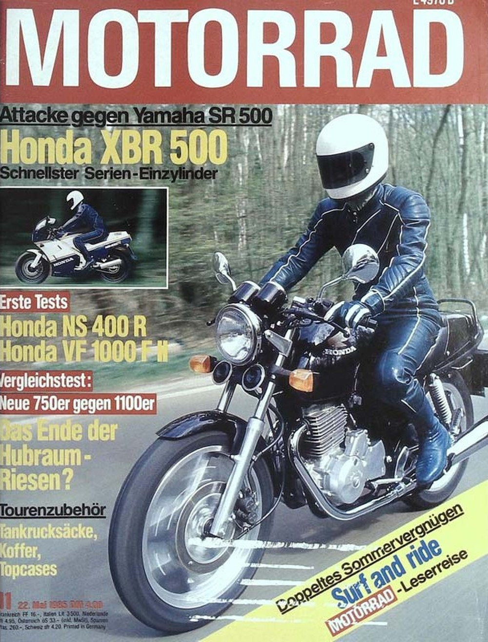 Motorrad Magasin Tyskland 1985-11