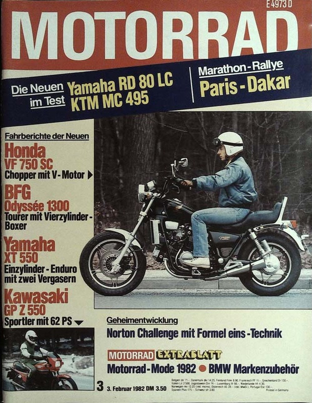 Motorrad Magazin Deutschland 1982-03 Honda BFG Yamaha Kawasaki KTM