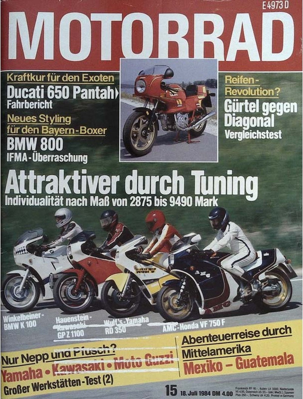 Motorrad Magazin Deutschland 1984-15 Yamaha Kawasaki Moto Guzzi