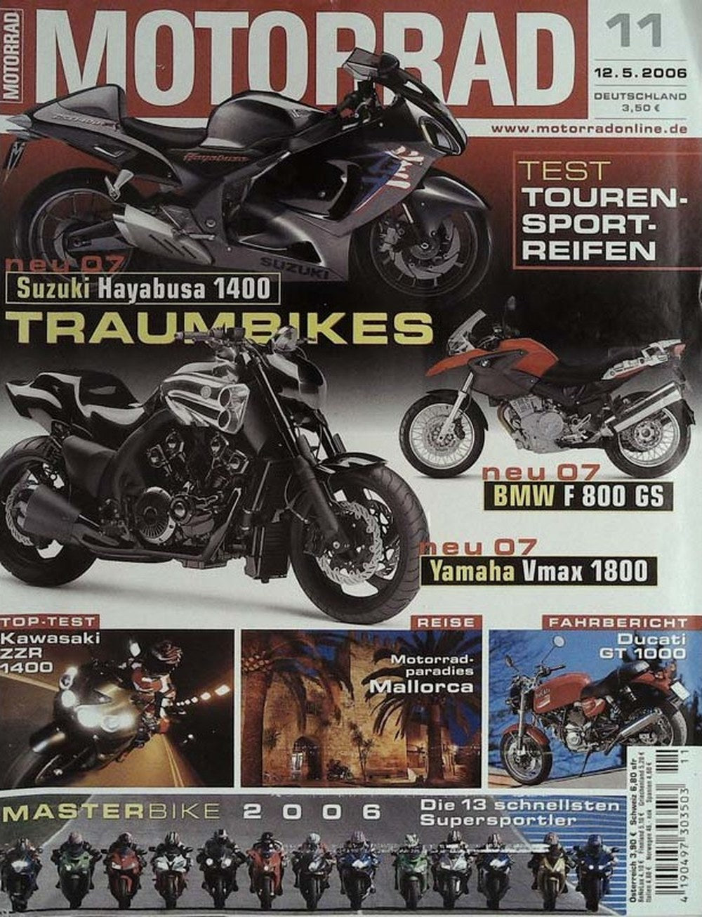 Motorrad Lehti Saksa 2006-11 Alkuperäinen painos
