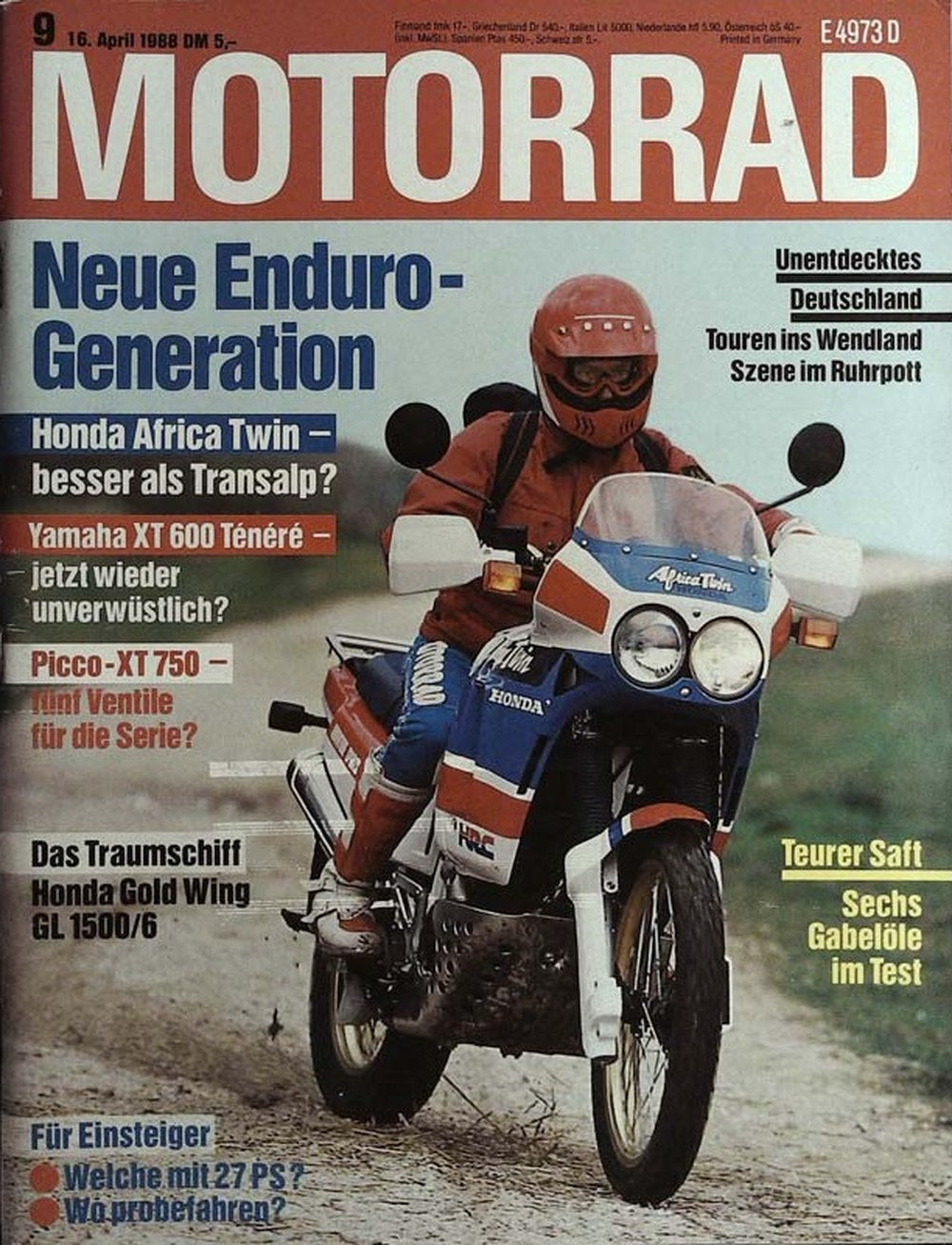 Motorrad Magazine Allemagne 1988-09 Édition originale