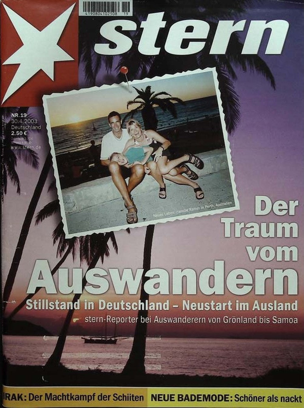 Stern Magazin Deutschland 2003-19 Auswanderung Irak Schiiten