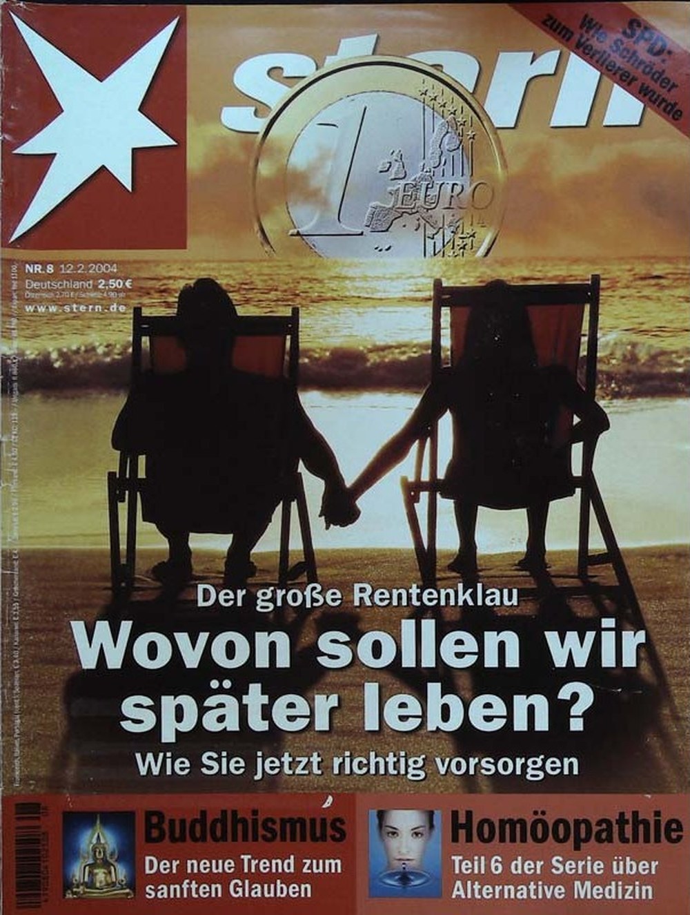 Stern Magazin Deutschland 2004-08 Gerhard Schröder