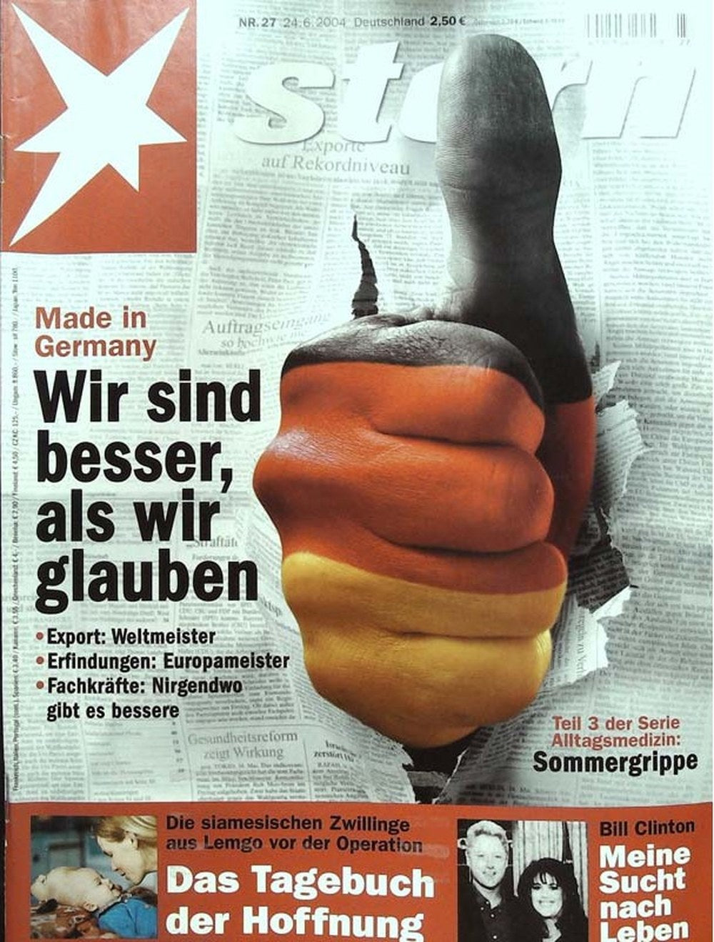 Stern Magazin Deutschland 2004-27 Bill Clinton