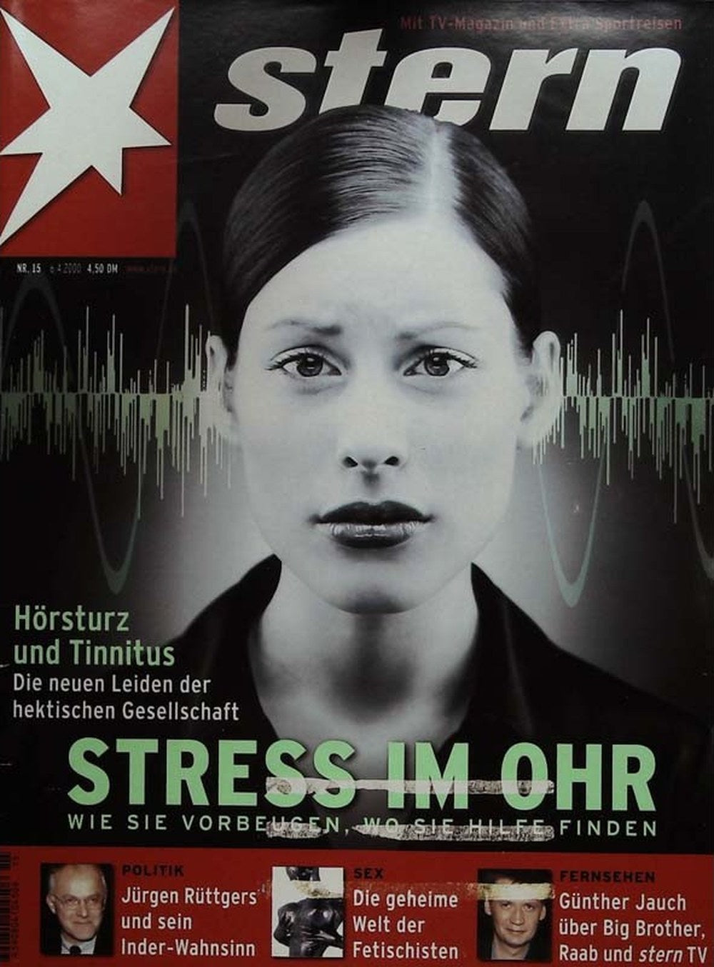 Stern Magazin Deutschland 2000-15 Jürgen Rüttgers Günther Jauch