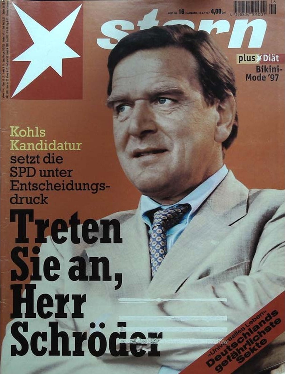 Stern Magazin Deutschland 1997-16 Gerhard Schröder Helmut Kohl