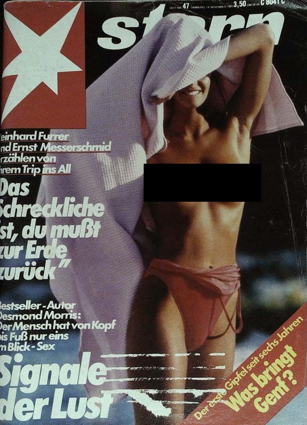 Stern Magazine Allemagne 1985-47 – Reinhard Furrer Ernst Messerschmid Desmond Morris – Édition originale