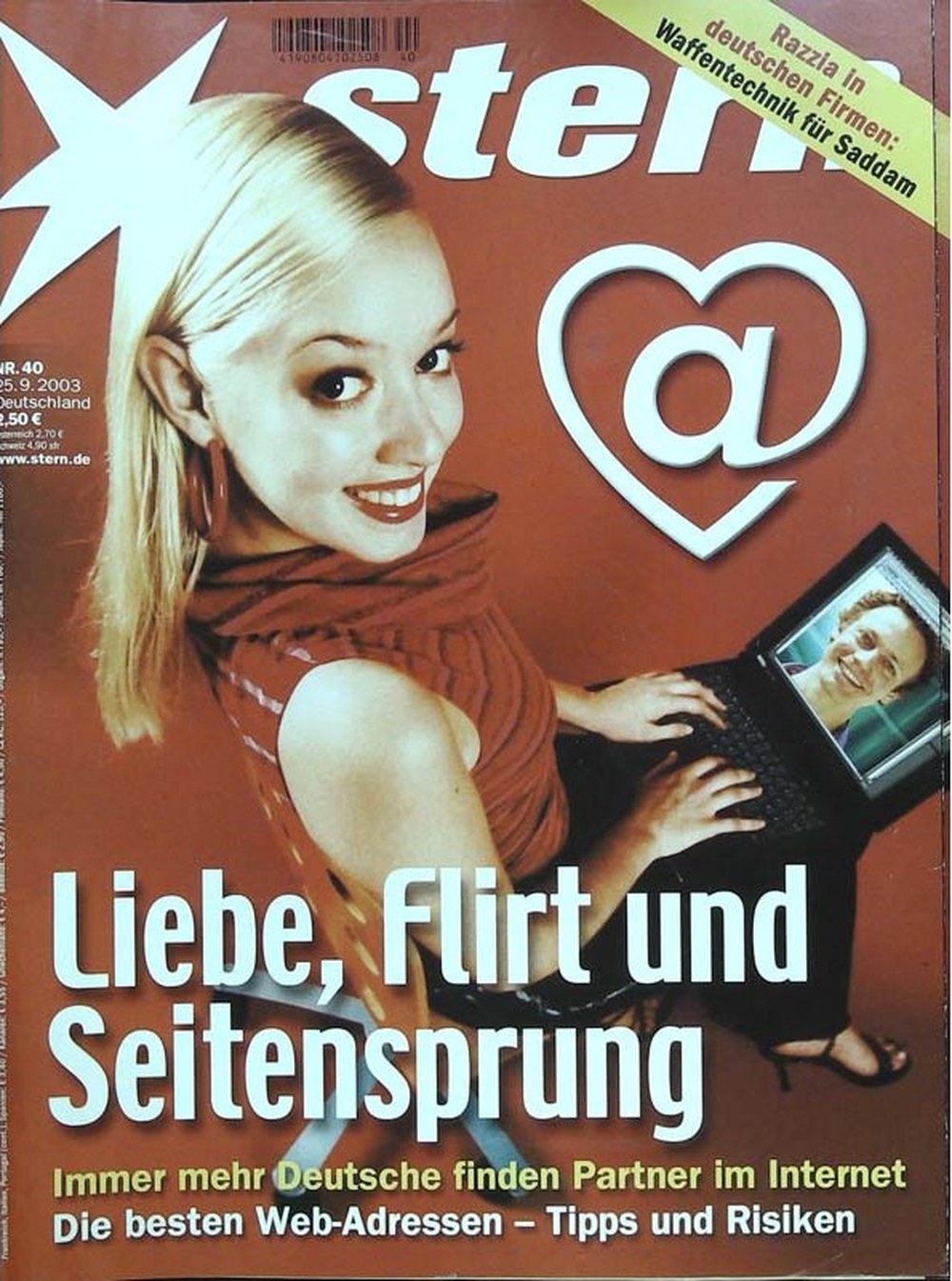 Stern Magazin Deutschland 2003-40 Online-Dating Partnersuche Internet-Liebe