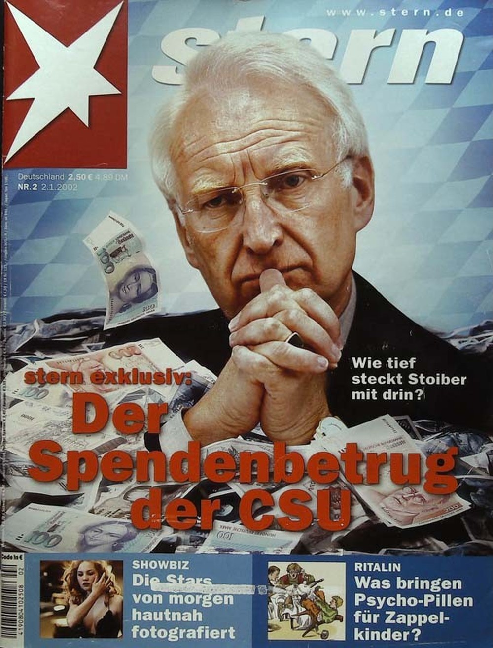 Stern Magazin Deutschland 2002-02 Edmund Stoiber CSU