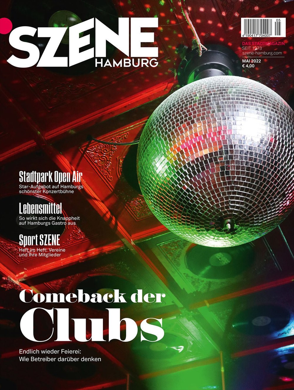 Szene Magazin Deutschland 2022-05 Clubs Nachtleben Diskotheken