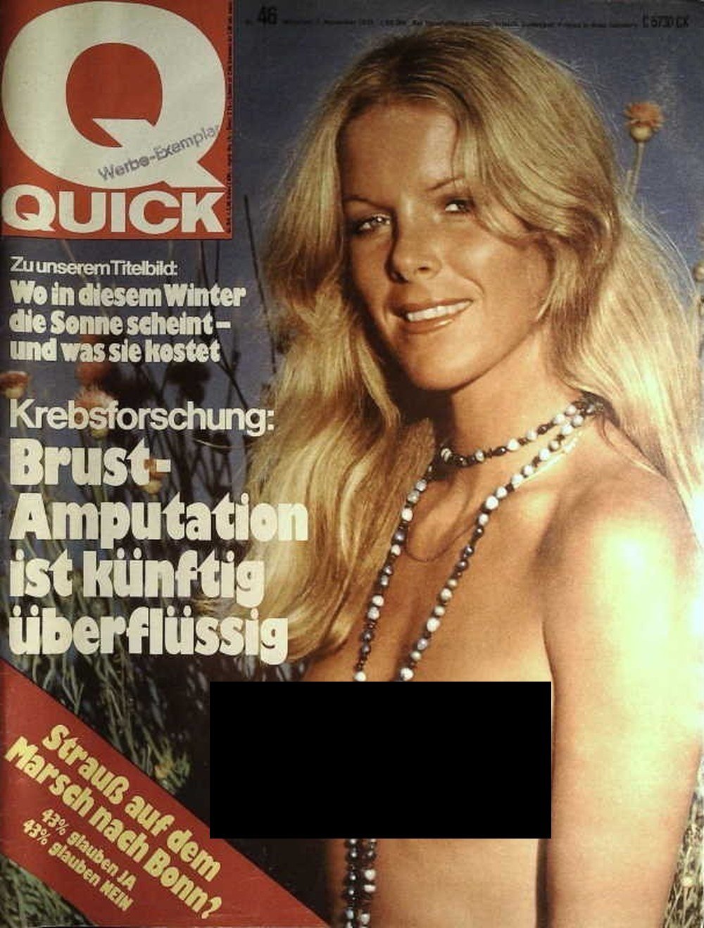 Quick Magazin Deutschland 1974-46 Franz Josef Strauß