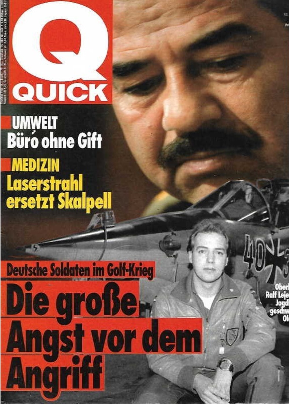 Quick Magazin Deutschland 1991-03 Saddam Hussein Ralf Lejer