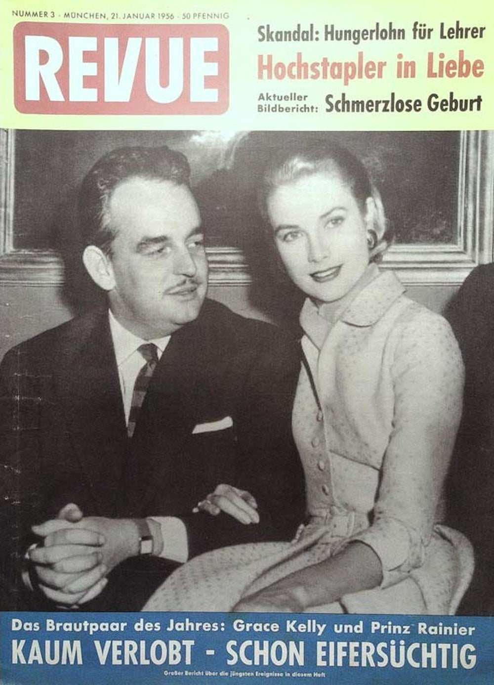Revue Magazin Deutschland 1956-03 Grace Kelly Prince Rainier III